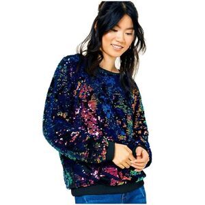 ✨Hayden Iridescent Sequin Pullover Sweater Top Sz Medium✨